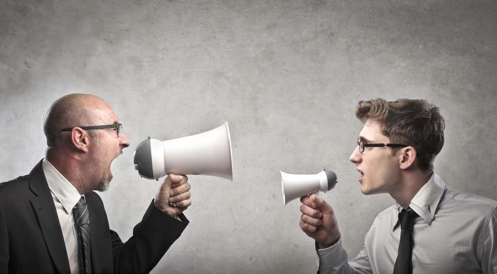 Two employees in conflict